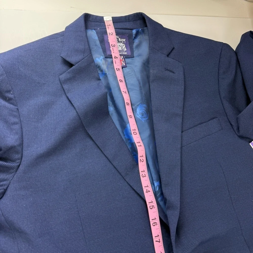 The Saville Row London Hoxton Sport Coat Mens 40L Blue Blazer Jacket NWOT NEW